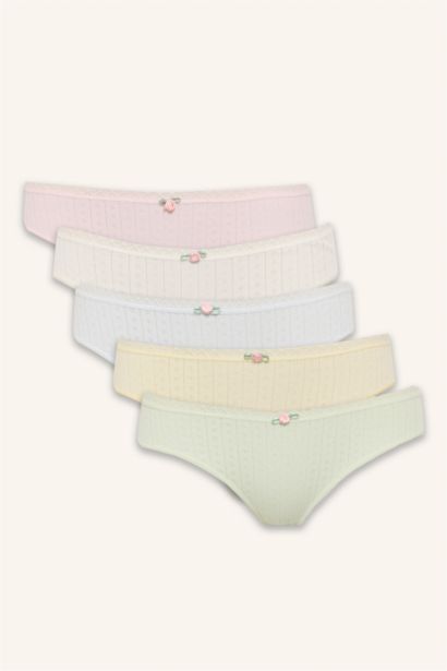 Lace Detail 5 Piece Panties