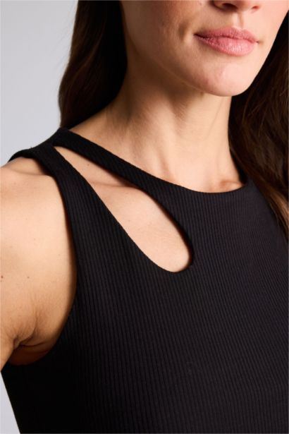 Débardeur Coupe slim raccourcie Col Rond