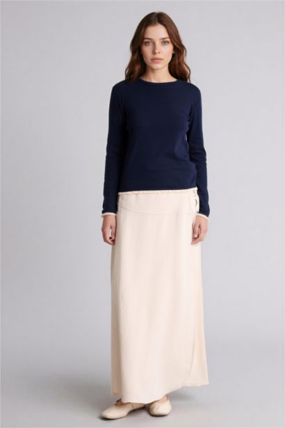 Slim Fit Long Sleeve Blouse