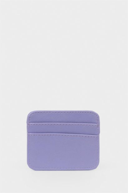 Woman Faux Leather Business Card Wallet