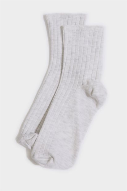 Kadın Rahat Lastikli 5'li Pamuklu Soket Çorap