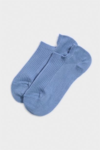 Kadın Rahat Lastikli 5'li Pamuklu Sneaker Çorap