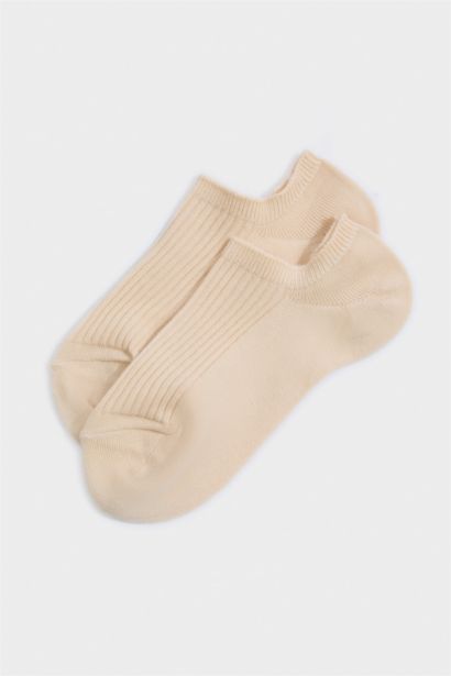 Kadın Rahat Lastikli 5'li Pamuklu Sneaker Çorap