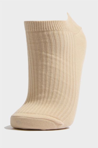 Kadın Rahat Lastikli 5'li Pamuklu Patik Çorap