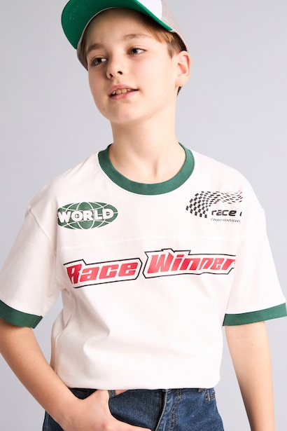Boy Oversize Fit Short Sleeve T-Shirt