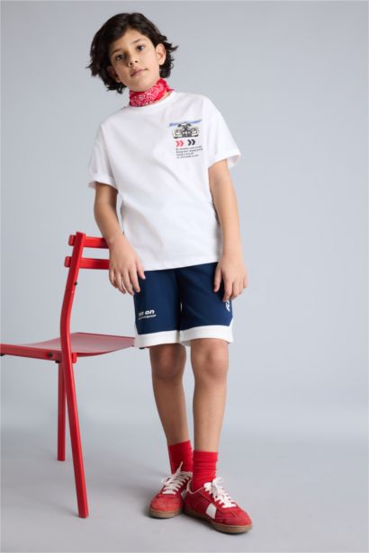 Baskılı Şort Erkek Çocuk