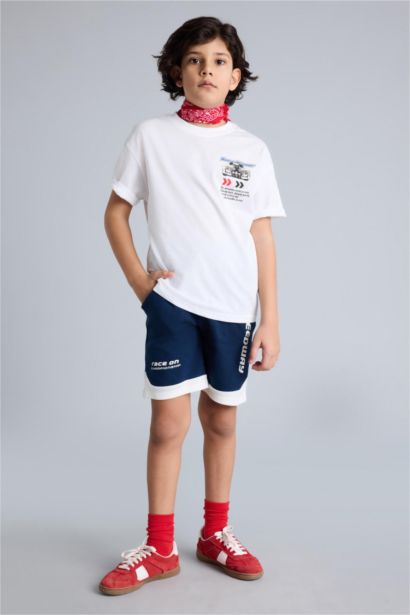 Baskılı Şort Erkek Çocuk