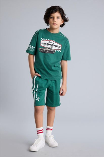 Baskılı Şort Erkek Çocuk