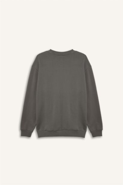 Boxy Fit Long Sleeve Sweatshirt