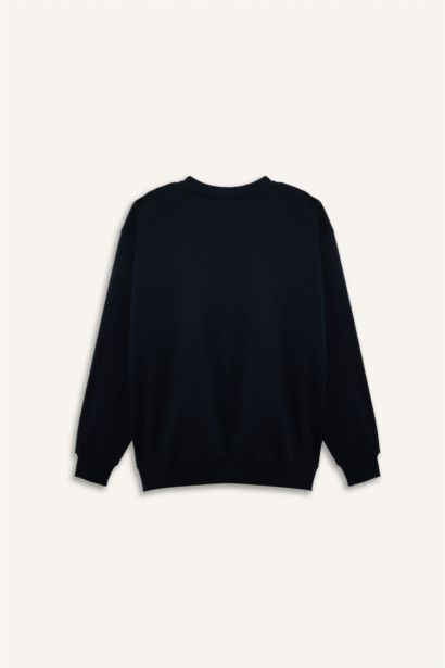Boxy Fit Long Sleeve Sweatshirt