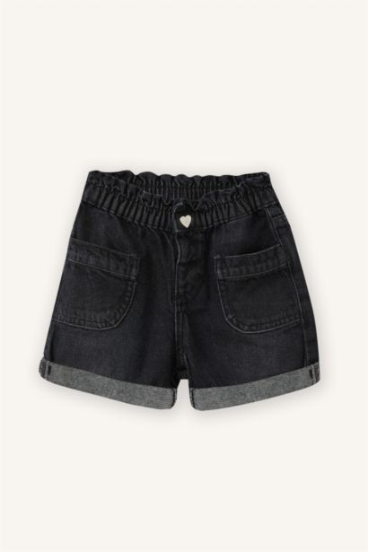 Pamuklu Paperbag Şort 