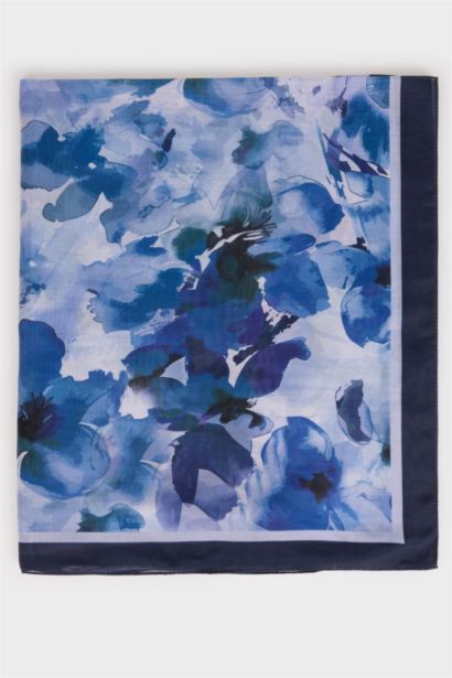 Kadın Çiçekli Tesettür Şal