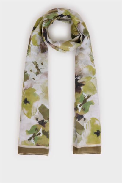 Kadın Çiçekli Tesettür Şal