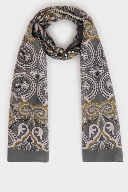 Kadın Çiçekli Tesettür Şal