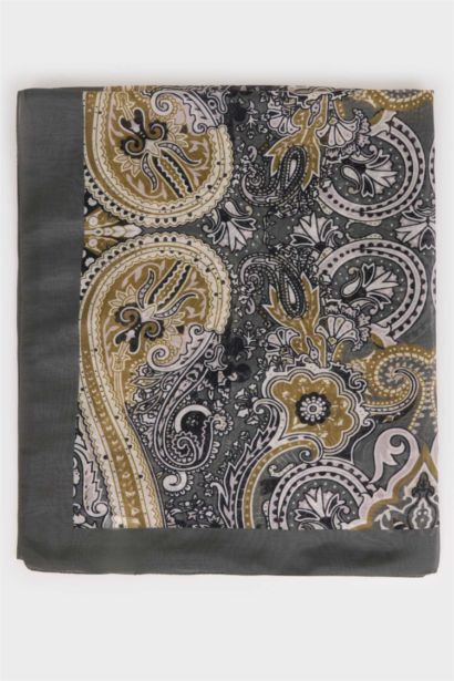 Kadın Çiçekli Tesettür Şal