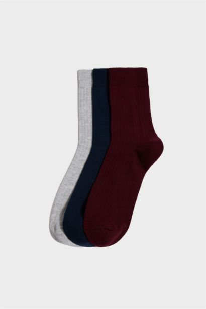 Boy 3 Piece Cotton Long Socks