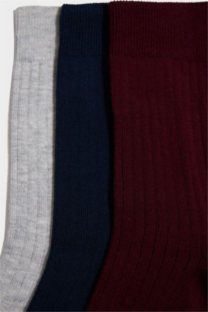 Boy 3 Piece Cotton Long Socks