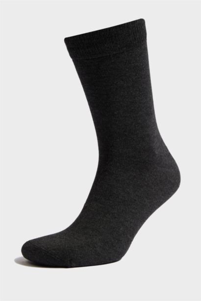 Erkek Dikişsiz 3'lü Bambu Uzun Çorap