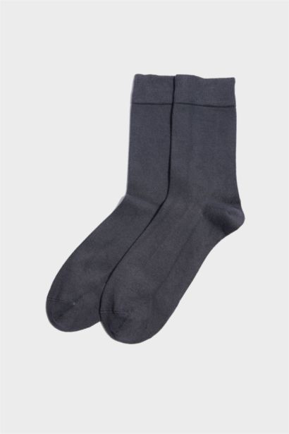 Erkek Dikişsiz 3'lü Bambu Uzun Çorap