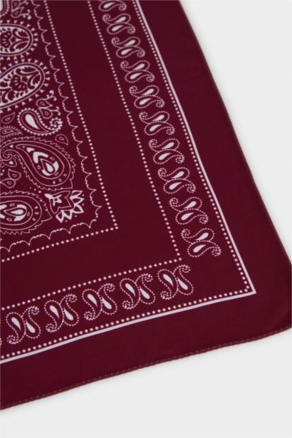 Woman Paisley Patterned Shawl