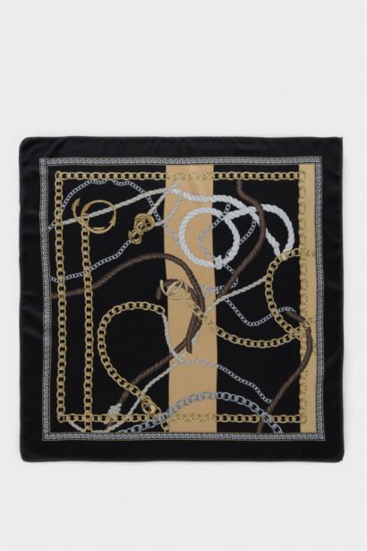Woman Satin Foulard