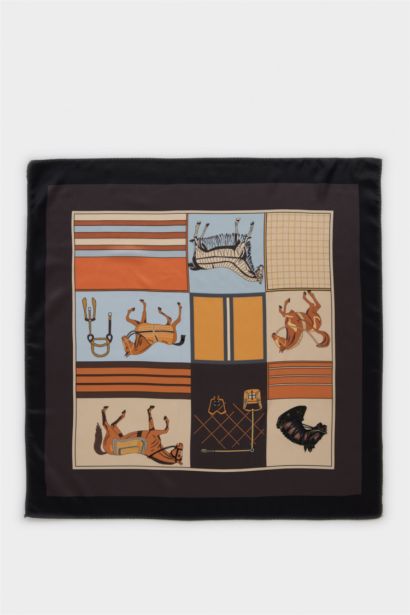 Woman Animal Print Foulard