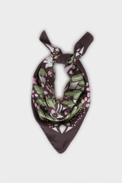 Woman Floral Foulard