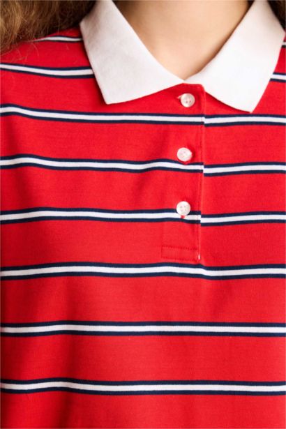 Boxy Fıt Polo Yaka Kısa Kollu Tişört