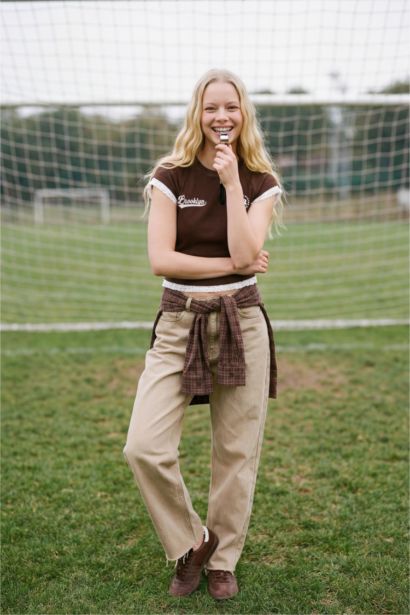 Fitted Crew Neck Ribbed Short Sleeve T-Shirt