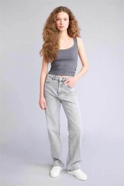 Slim Fit Camisole U Collar Tank Top