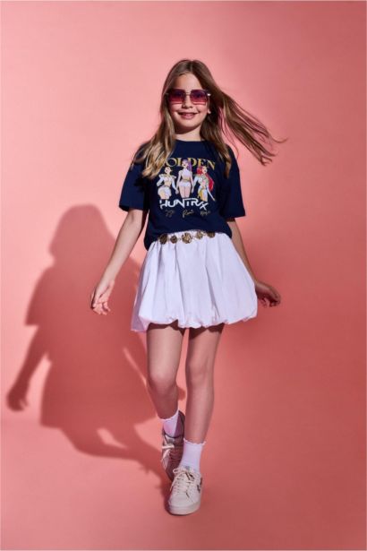 Girl Poplin Balloon Fit Skirt