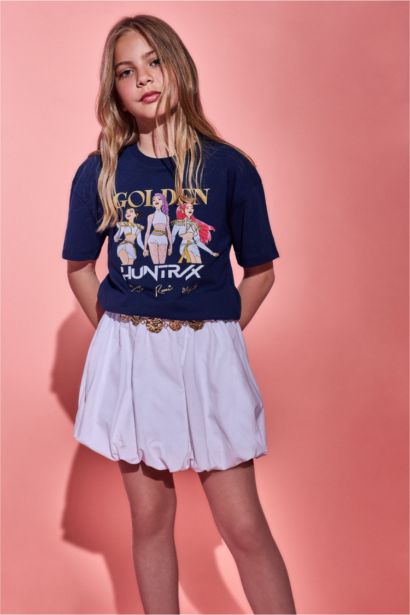 Girl Poplin Balloon Fit Skirt