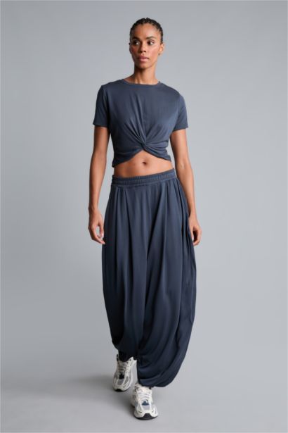 Wide Leg Standard Length Modal Trousers