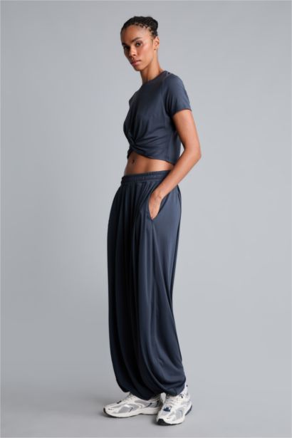 Wide Leg Standard Length Modal Trousers