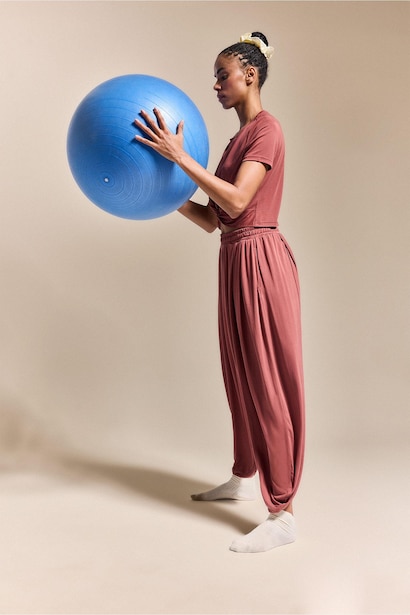 Wide Leg Standard Length Modal Trousers