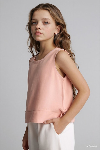 Girl Regular Fit Short Sleeve Blouse