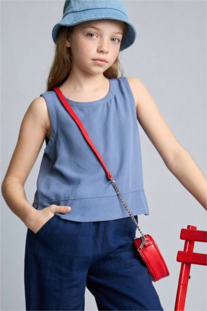 Kısa Kollu Bluz Kız Çocuk