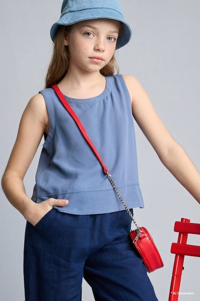 Girl Regular Fit Short Sleeve Blouse