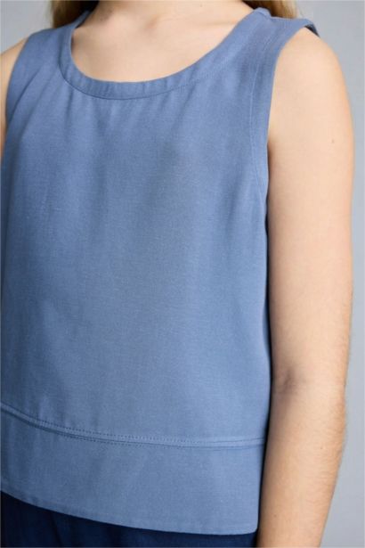 Kısa Kollu Bluz Kız Çocuk