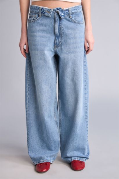 Barrel Fit Normal Bel Pantolon