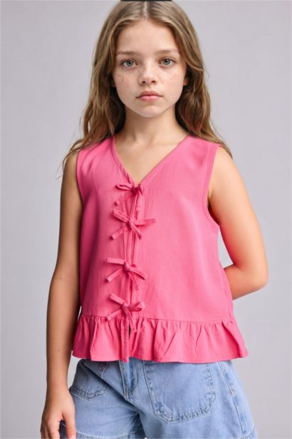 Girl Regular Fit Short Sleeve Blouse
