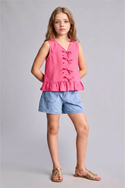 Girl Regular Fit Short Sleeve Blouse