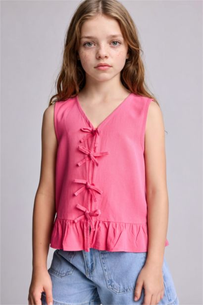 Girl Regular Fit Short Sleeve Blouse