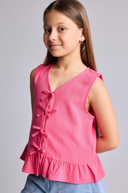 Girl Regular Fit Short Sleeve Blouse