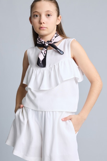 Girl Regular Fit Short Sleeve Blouse