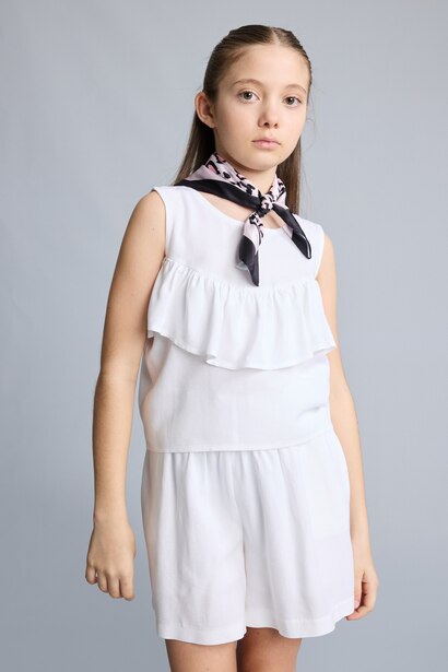 Girl Regular Fit Short Sleeve Blouse