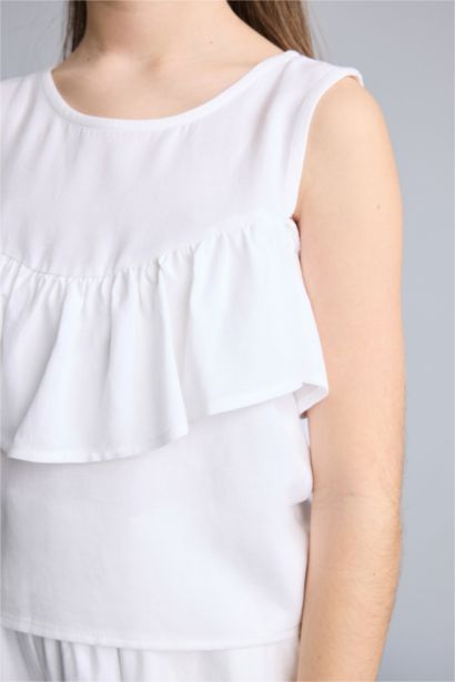 Kısa Kollu Bluz Kız Çocuk