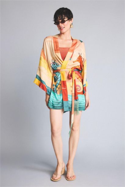 Jaquette x DeFacto Desenli Kimono