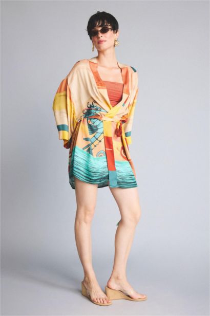 Jaquette x DeFacto Desenli Kimono