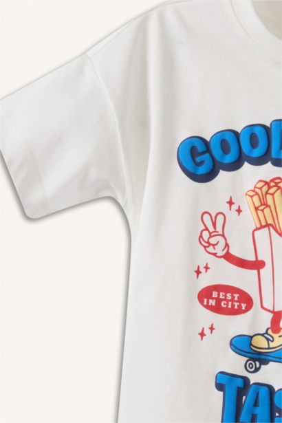 Oversıze Baskılı Tişört